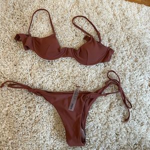 Shein Brown Bathing Suit